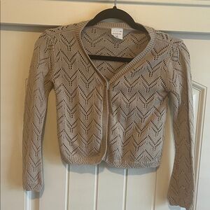 Abercrombie Kids Tan Knit Cardigan